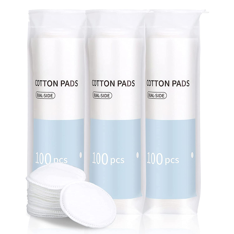 Hypoallergene, fusselfreie Gesichts-Make-up-Pads aus 100 % reiner Baumwolle