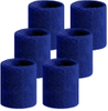 Blau Fitness Terry Cotton Sports Armband für Absorbing Sweat