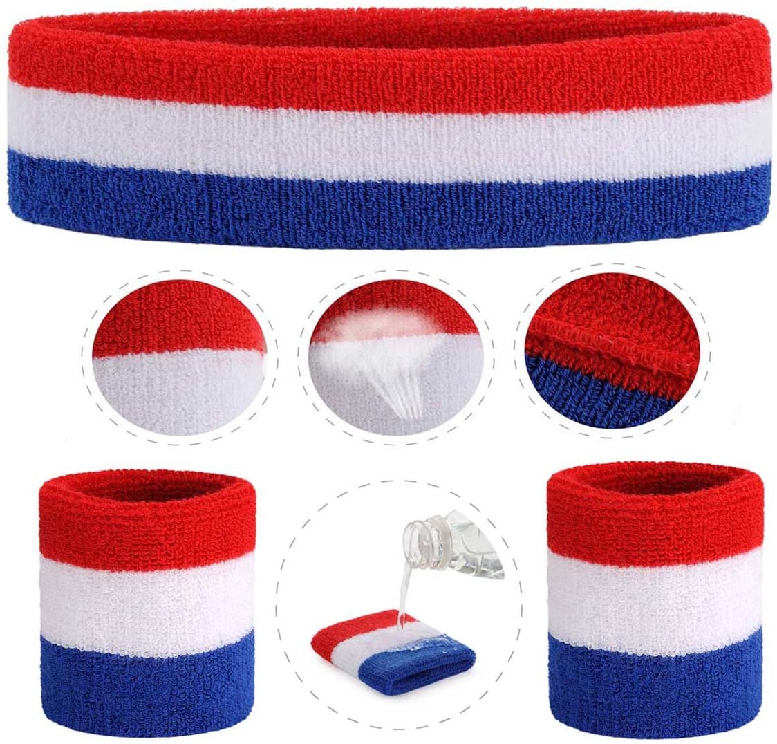 Outdoor-athletischer Sport-Stirnband-Armband-Set für Absorbing Sweat