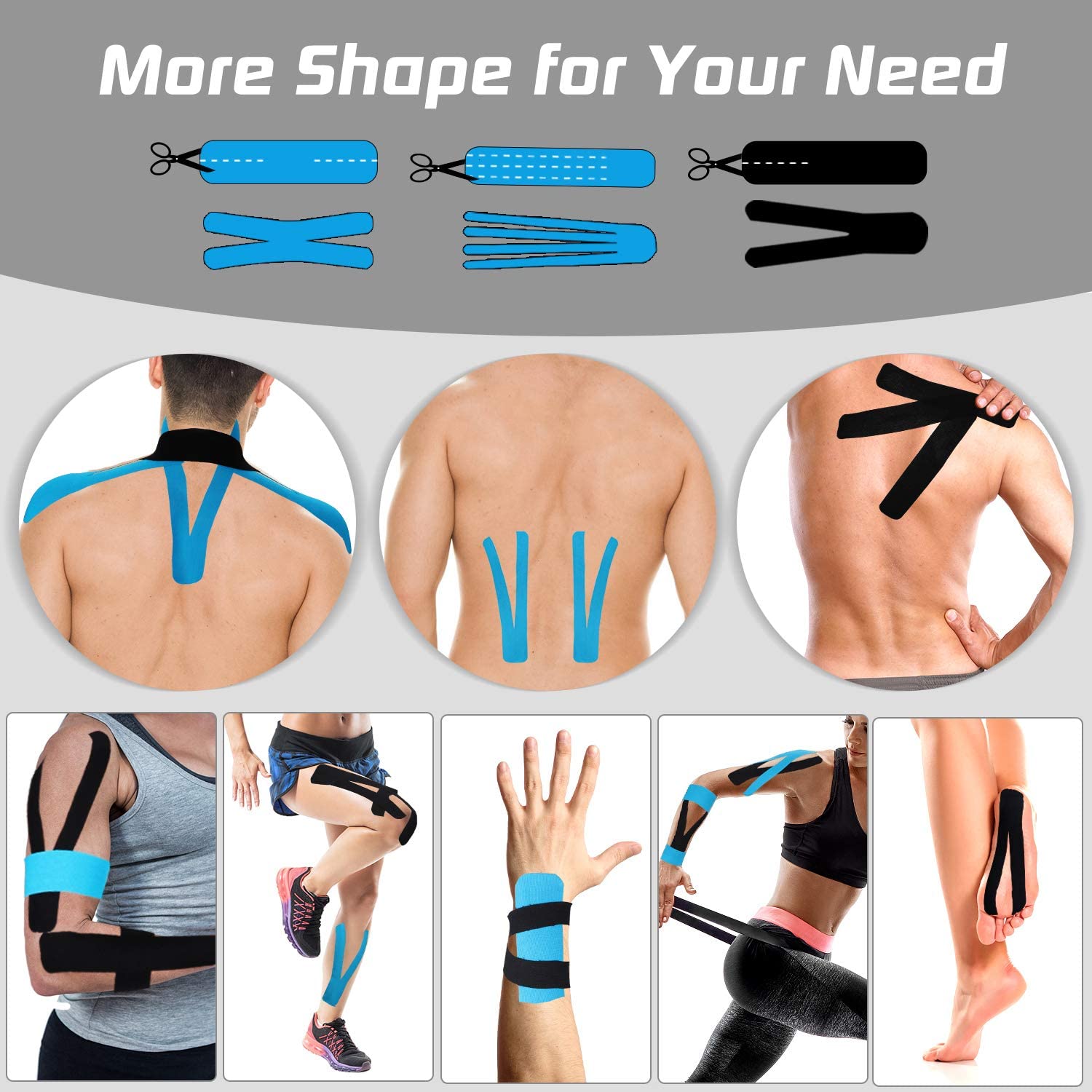 Classic Dynamic Pro Athletic vorgeschnittenes Kinesiologie-Tape
