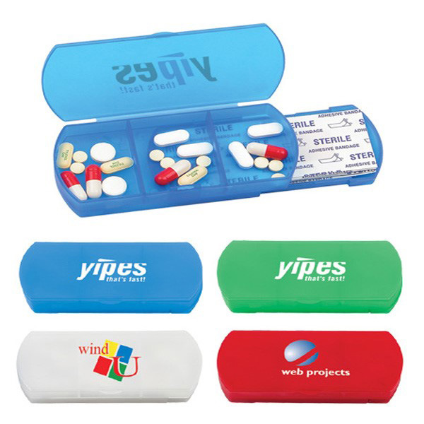 Werbeartikel für medizinische Erste-Hilfe-Pflasterpflaster mit Pillen-Organizer
