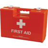 Mittlerer, bruchsicherer, orangefarbener, leerer Erste-Hilfe-Koffer aus ABS