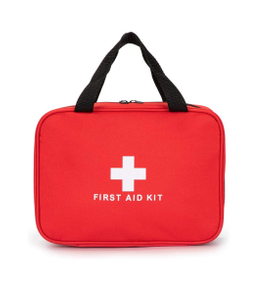 Werbeartikel, leer, rot, Erste-Hilfe-Tasche für Reisen, Auto, Zuhause